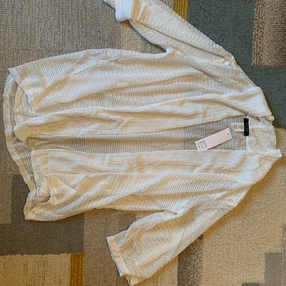 White woven cover up